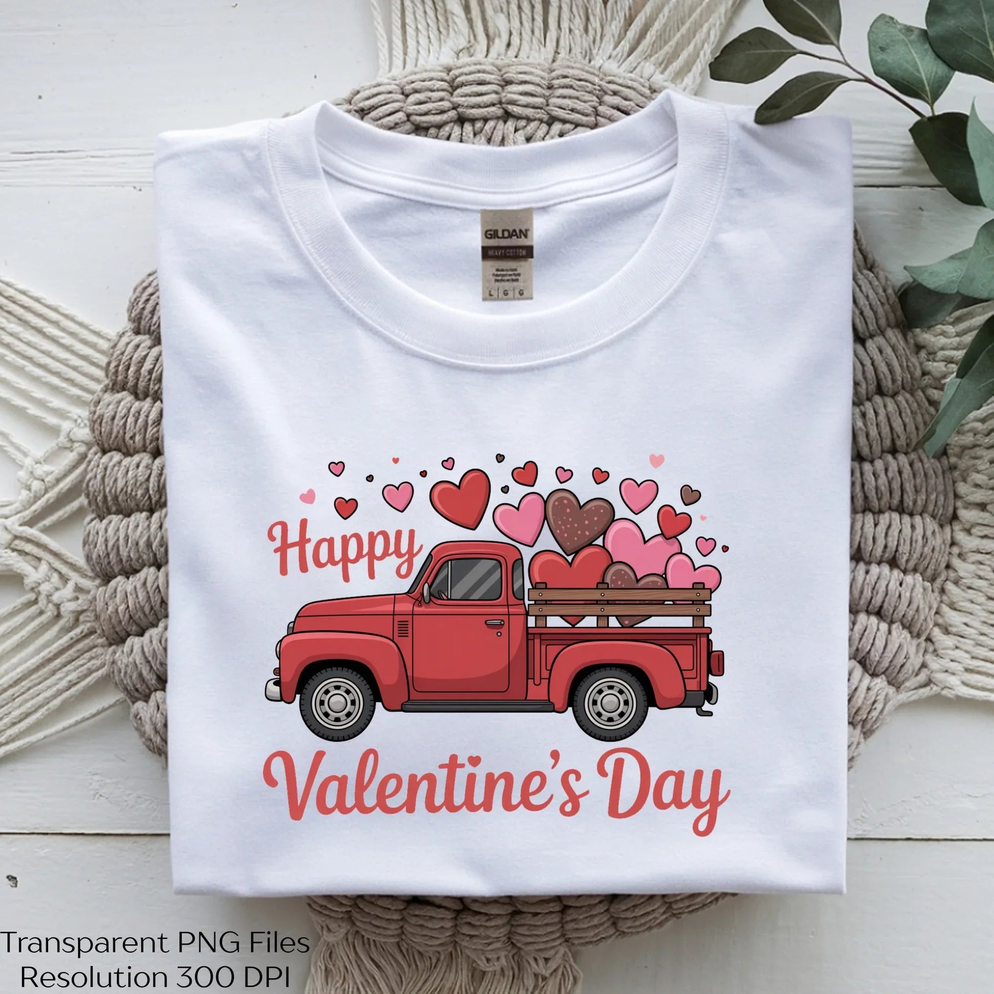 Valentine's Day Red Truck Clipart Bundle - CraftNest - Digital Crafting and Art