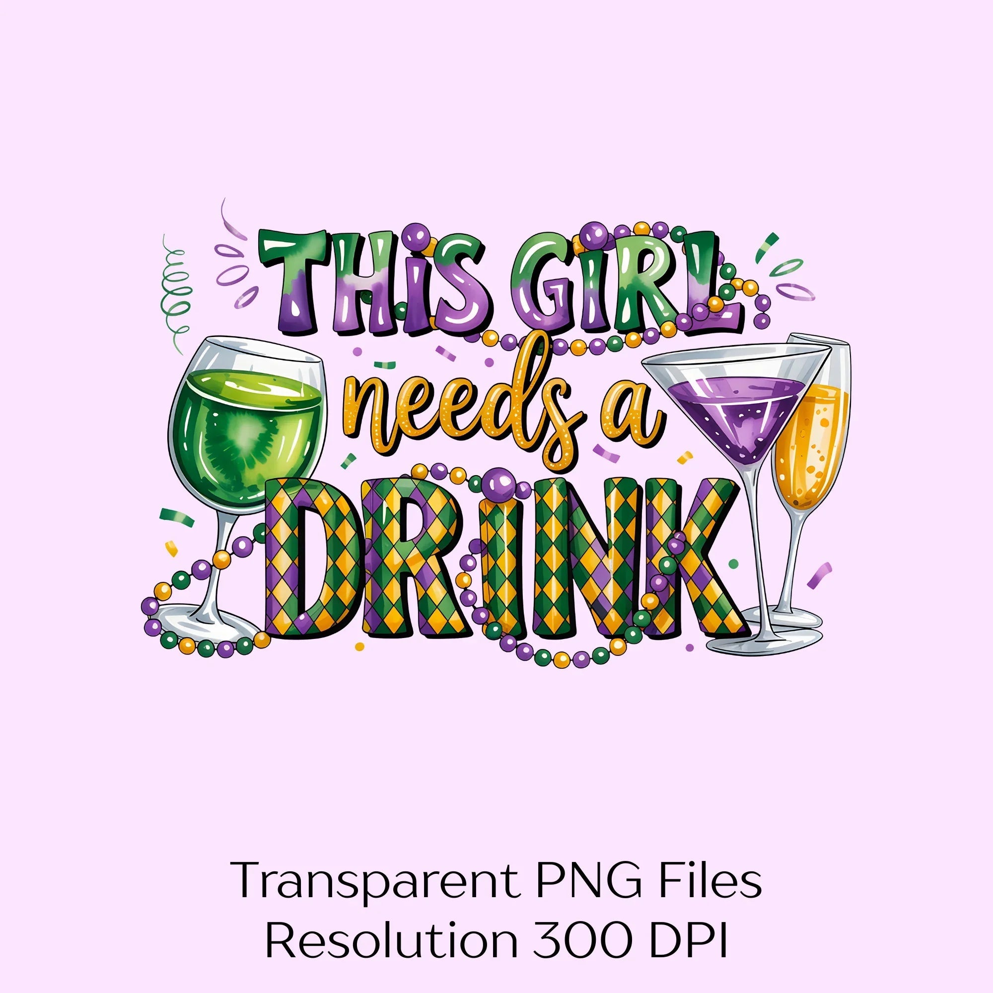 This Girl Needs a Drink Clipart Bundle - CraftNest - Digital Crafting and Art