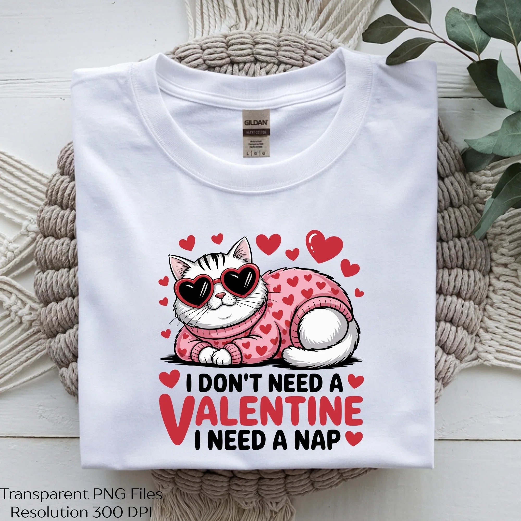 Funny Lazy Cat Anti-Valentine's Day SVG Bundle - CraftNest - Digital Crafting and Art