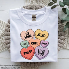 Cute Conversation Hearts Valentine's Day SVG Bundle - CraftNest - Digital Crafting and Art