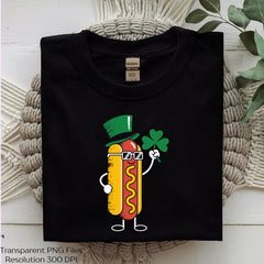 Funny St. Patrick's Day Hot Dog Clipart Bundle - CraftNest - Digital Crafting and Art