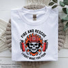 Firefighter Skull Fire and Rescue Clipart Bundle