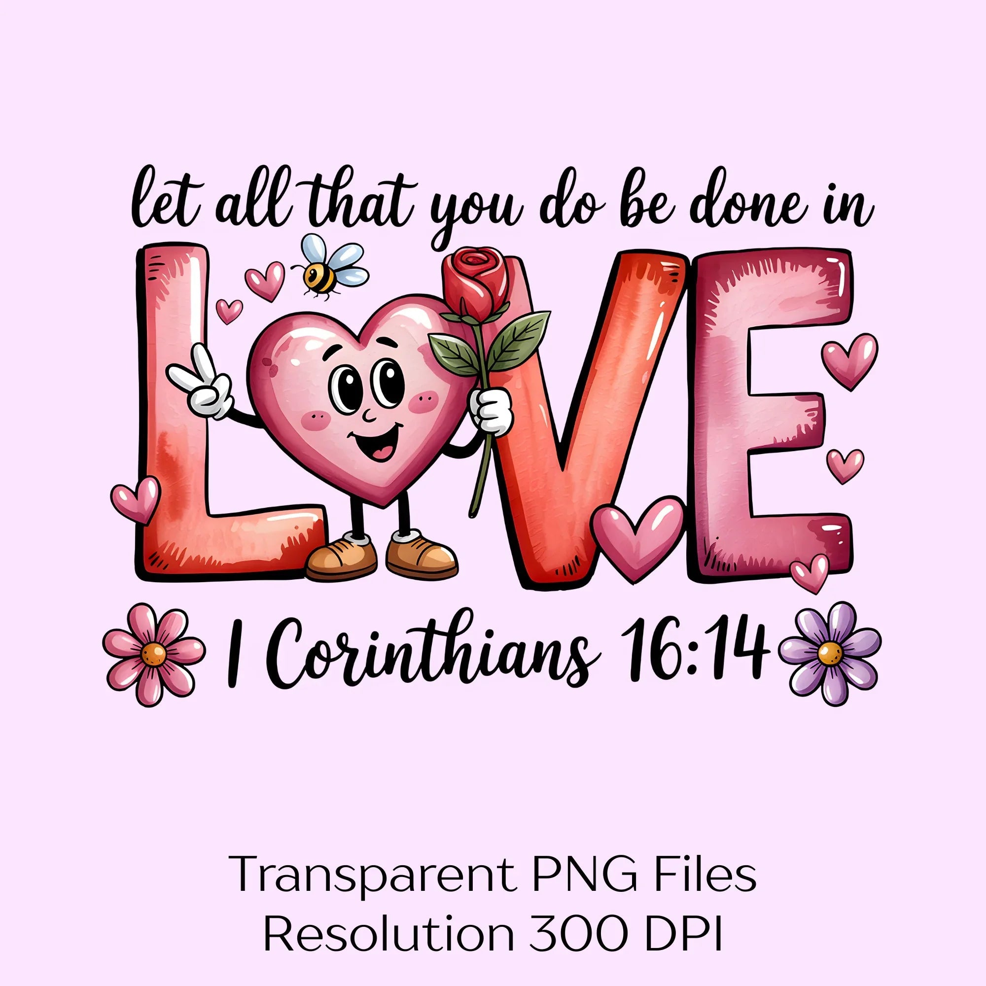 Let All That You Do Be Done In Love Clipart Bundle - CraftNest - Digital Crafting and Art