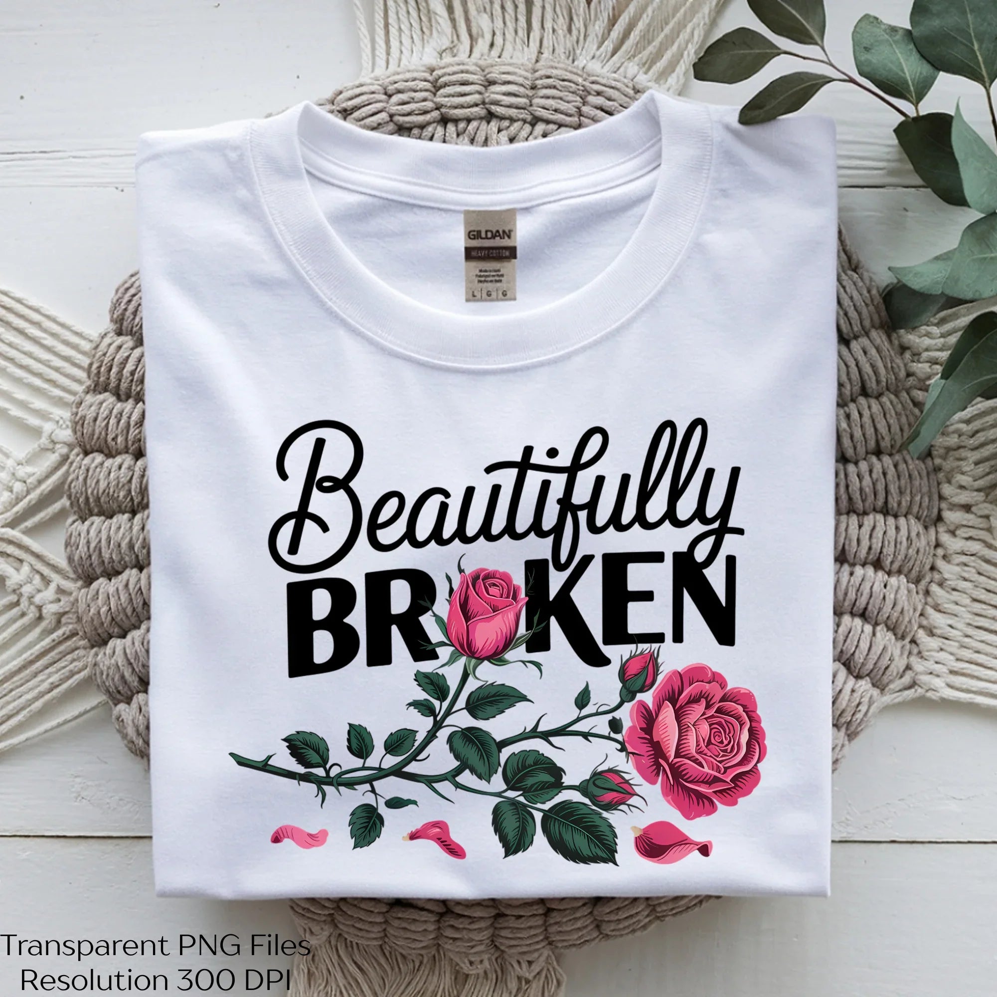 Beautifully Broken Rose Quote Clipart Bundle - CraftNest - Digital Crafting and Art