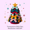 Crochet Coquette Christmas Clipart Bundle
