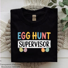Egg Hunt Supervisor Funny Easter Clipart Bundle - CraftNest - Digital Crafting and Art