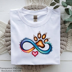 Paw and Heart Love Infinity Clipart Bundle - CraftNest - Digital Crafting and Art