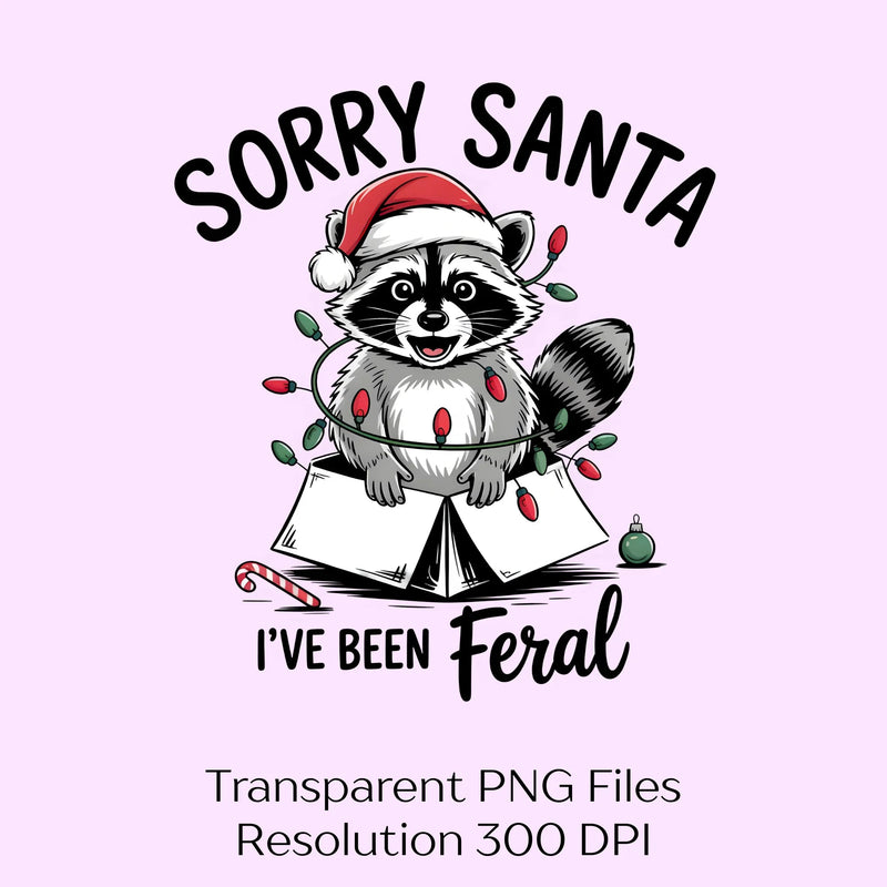 Sorry Santa I've Been Feral Clipart Bundle - CraftNest - Digital Crafting and Art