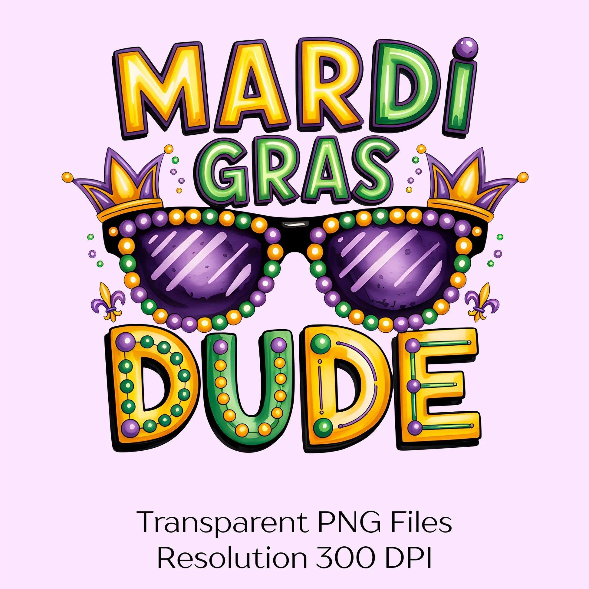 Mardi Gras Dude Louisiana Carnival Clipart Bundle - CraftNest - Digital Crafting and Art