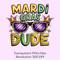 Mardi Gras Dude Louisiana Carnival Clipart Bundle - CraftNest - Digital Crafting and Art