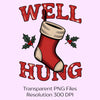 Well Hung Christmas Stocking Clipart Bundle