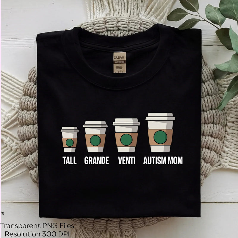 Autism Mom Coffee Funny Clipart Bundle - CraftNest - Digital Crafting and Art