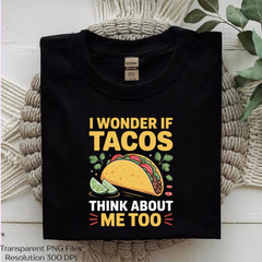 Wonder If Tacos Think About Me Clipart Bundle - CraftNest - Digital Crafting and Art