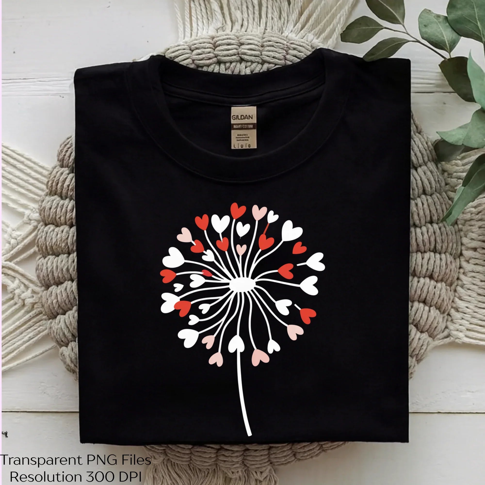 Heart Dandelion Valentine Clipart Bundle - CraftNest - Digital Crafting and Art