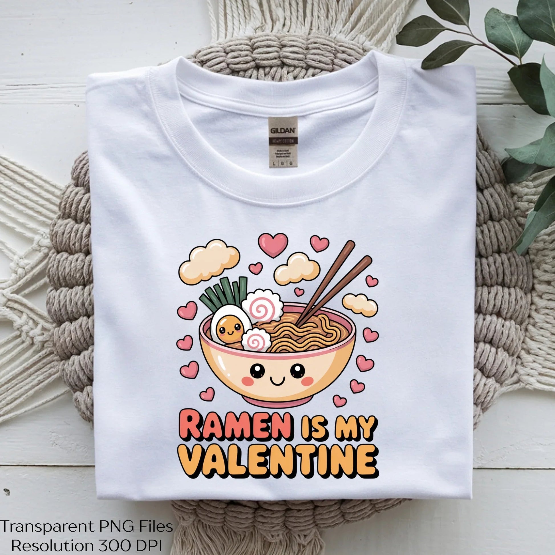 Cute Kawaii Ramen Valentine Clipart Bundle - CraftNest - Digital Crafting and Art