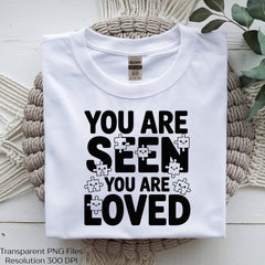 You Are Seen Loved Autism SVG Bundle - CraftNest - Digital Crafting and Art