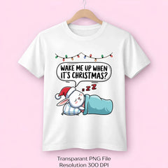 Christmas Wake Me Up When It's Rabbit SVG Bundle - CraftNest - Digital Crafting and Art