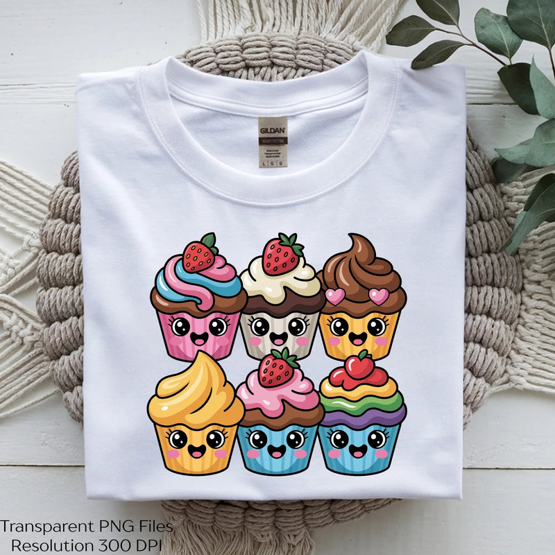 Kawaii Cupcakes Valentine's Day SVG Bundle - CraftNest - Digital Crafting and Art