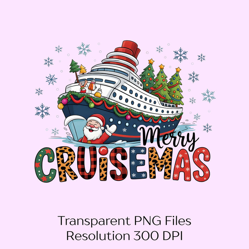 Merry Cruisemas Christmas Clipart Bundle - CraftNest - Digital Crafting and Art