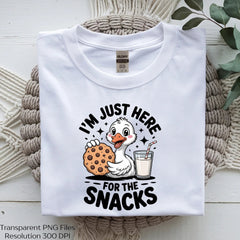 Just Here For The Snacks Shirt SVG Bundle - CraftNest - Digital Crafting and Art