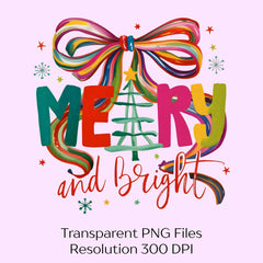 Merry and Bright Christmas Tree Clipart Bundle - CraftNest - Digital Crafting and Art