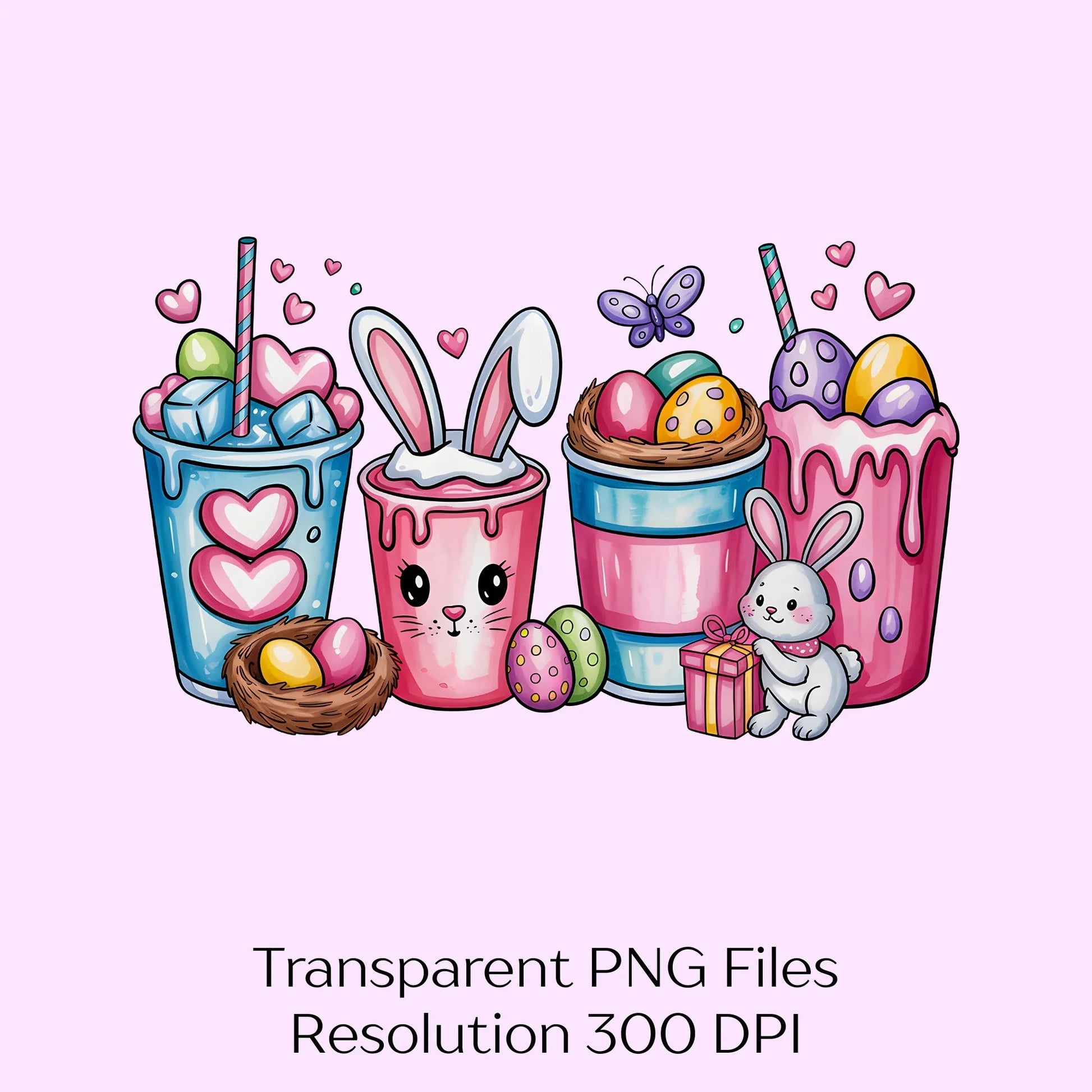 Easter Day Coffee Drink Clipart Bundle - CraftNest - Digital Crafting and Art
