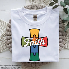 Autism Faith Cross Puzzle Clipart Bundle - CraftNest - Digital Crafting and Art