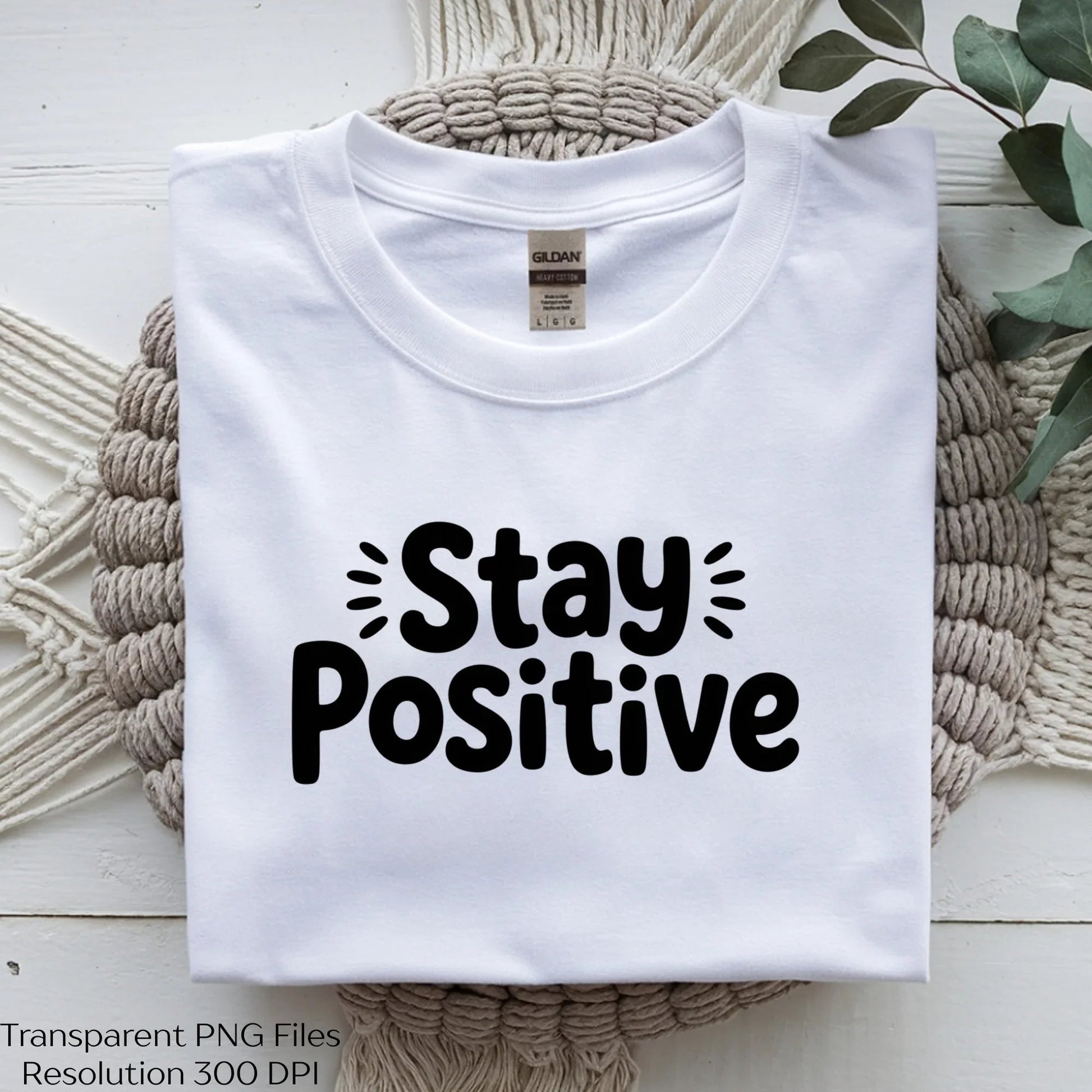 Stay Positive Motivational Shirt SVG Bundle - CraftNest - Digital Crafting and Art