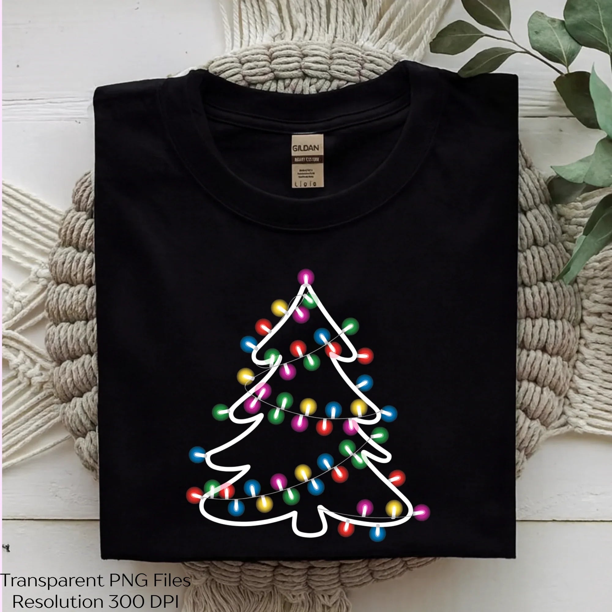 Merry Christmas Holiday Light Tree Clipart Bundle - CraftNest - Digital Crafting and Art