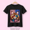 Maine Coon Cat 4th of July USA Flag Clipart Bundle