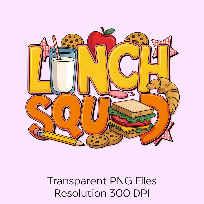 Lunch Squad Lady Clipart Bundle - CraftNest - Digital Crafting and Art
