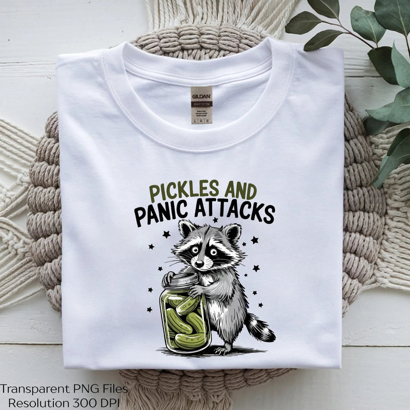 Sad Pickle Raccoon Humor Quote Clipart Bundle - CraftNest - Digital Crafting and Art