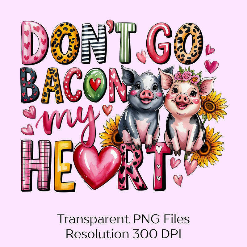 Don Go Bacon My Heart Western Clipart Bundle - CraftNest - Digital Crafting and Art