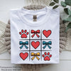 Checkered Dog Paw Valentine Day Clipart Bundle