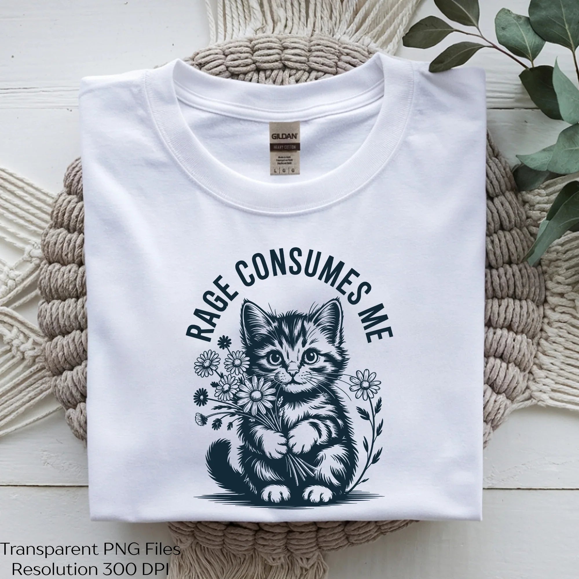 Rage Consumes Me Funny Cute Cat Meme Clipart Bundle - CraftNest - Digital Crafting and Art