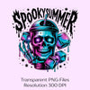 Spooky Summer Vibes Skeleton Clipart Bundle