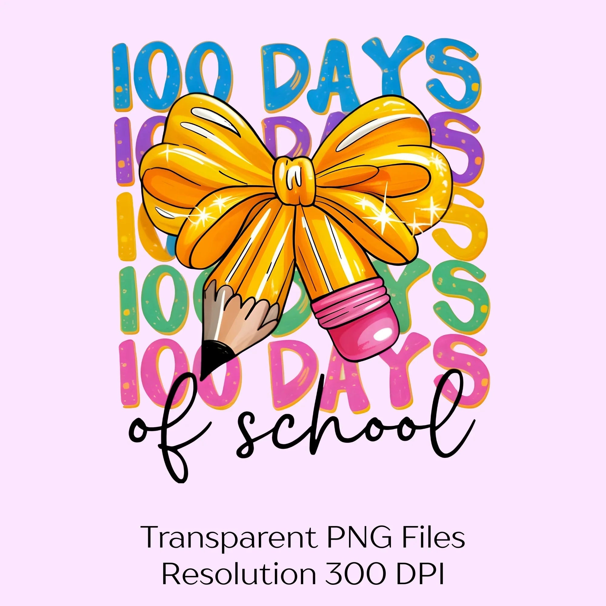 Days of School Pencil Coquette Clipart Bundle - CraftNest - Digital Crafting and Art