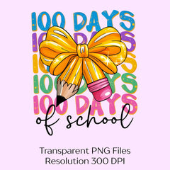 Days of School Pencil Coquette Clipart Bundle - CraftNest - Digital Crafting and Art
