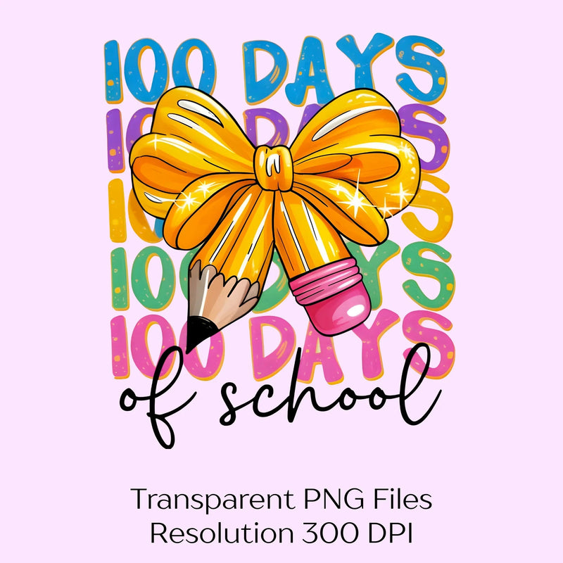 Days of School Pencil Coquette Clipart Bundle - CraftNest - Digital Crafting and Art