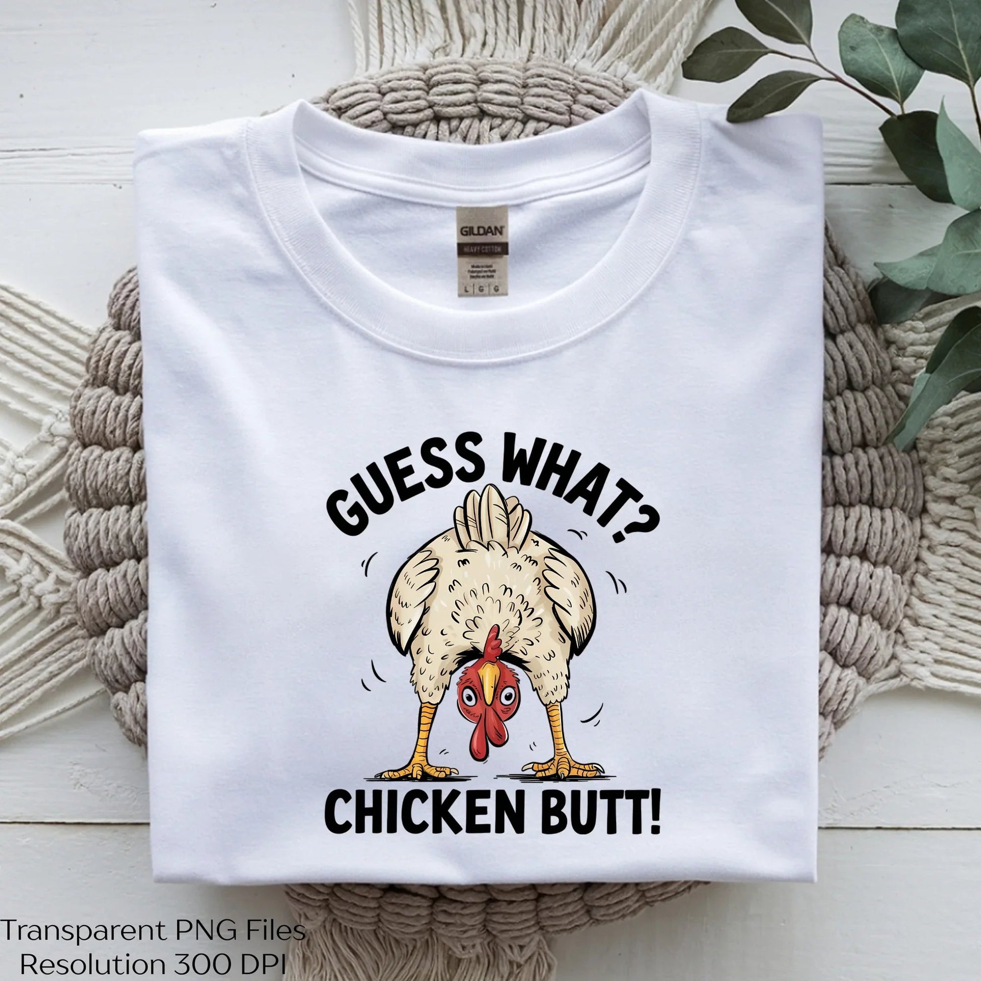 Guess What Chicken Butt Funny Clipart Bundle - CraftNest - Digital Crafting and Art