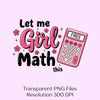 Let Me Girl Math This Girly Clipart Bundle