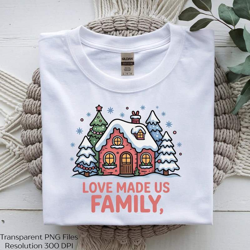Love Made Family Christmas Crew Clipart Bundle - CraftNest - Digital Crafting and Art