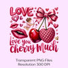 Love You Cherry Much Valentine's Clipart Bundle