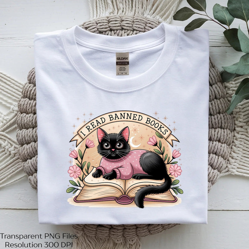 Banned Books Cat Lover Clipart Bundle - CraftNest - Digital Crafting and Art