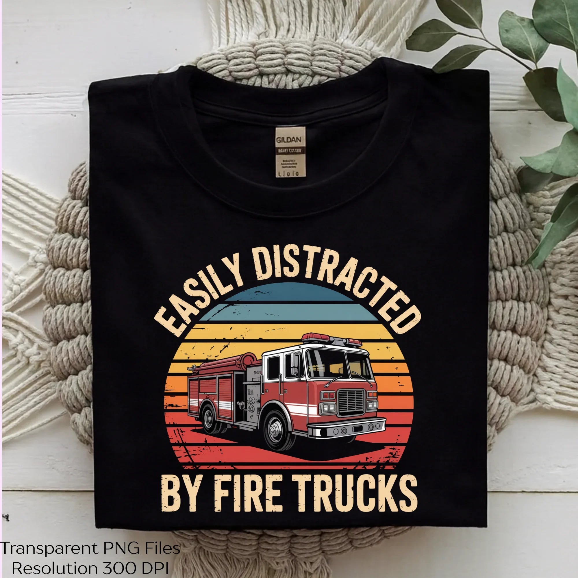Easily Distracted Firefighter Truck Clipart Bundle - CraftNest - Digital Crafting and Art