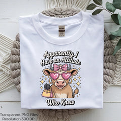 Apparently Have An Attitude Shirt SVG Bundle - CraftNest - Digital Crafting and Art