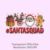 Santa Squad Preppy Christmas Shirt Clipart Bundle