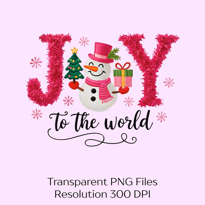 Joy to the World Yarn Snowman Clipart Bundle - CraftNest - Digital Crafting and Art