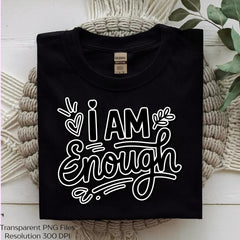 Am Enough Self Love Quote SVG Bundle - CraftNest - Digital Crafting and Art