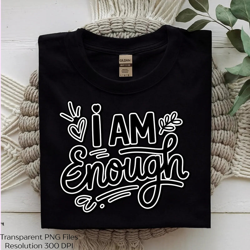 Am Enough Self Love Quote SVG Bundle - CraftNest - Digital Crafting and Art
